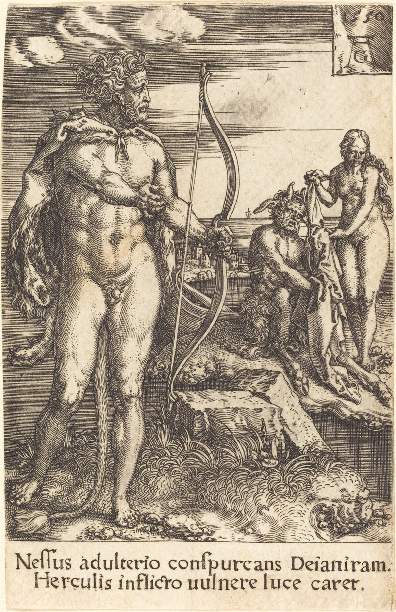 ネッススを殺すヘラクレス、1550年。 作： ハインリッヒ・アルデグリーバー