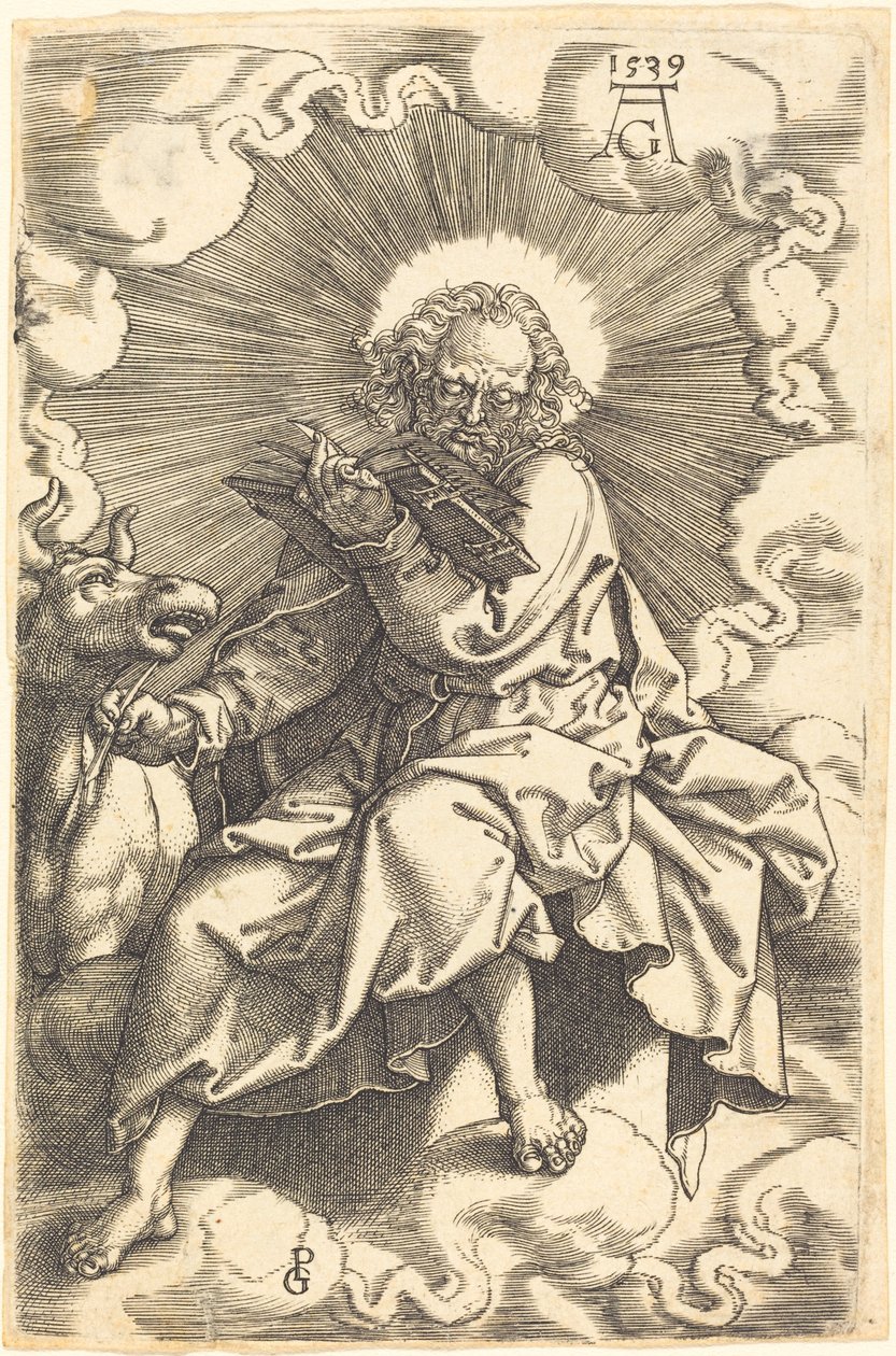 ルカ、1539年。 作： ハインリッヒ・アルデグリーバー
