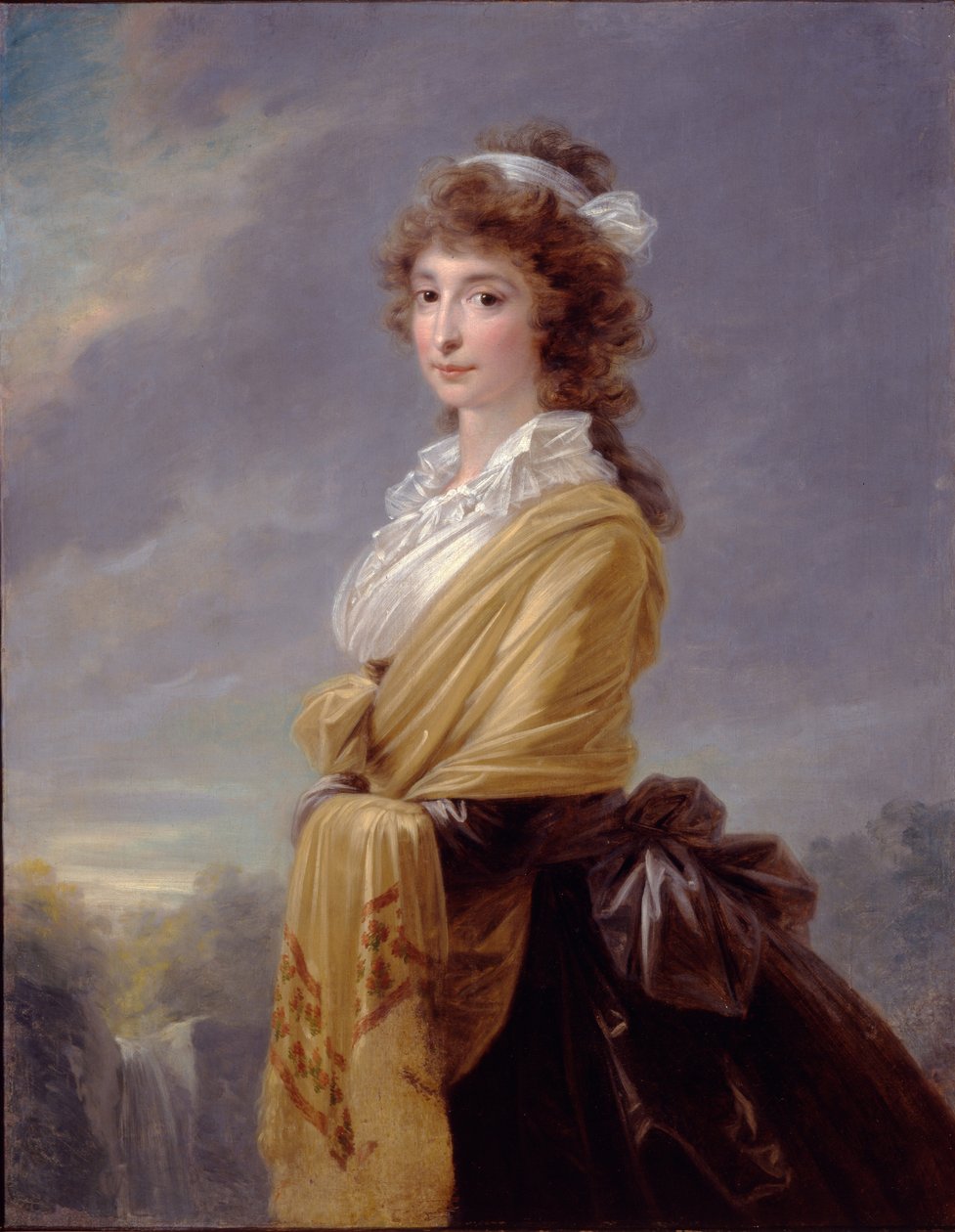 エリザベス・フォン・トゥーン-ホーエンシュタイン伯爵夫人の肖像1764-1806、1787 作： ハインリヒ・フリードリヒ・フューガー