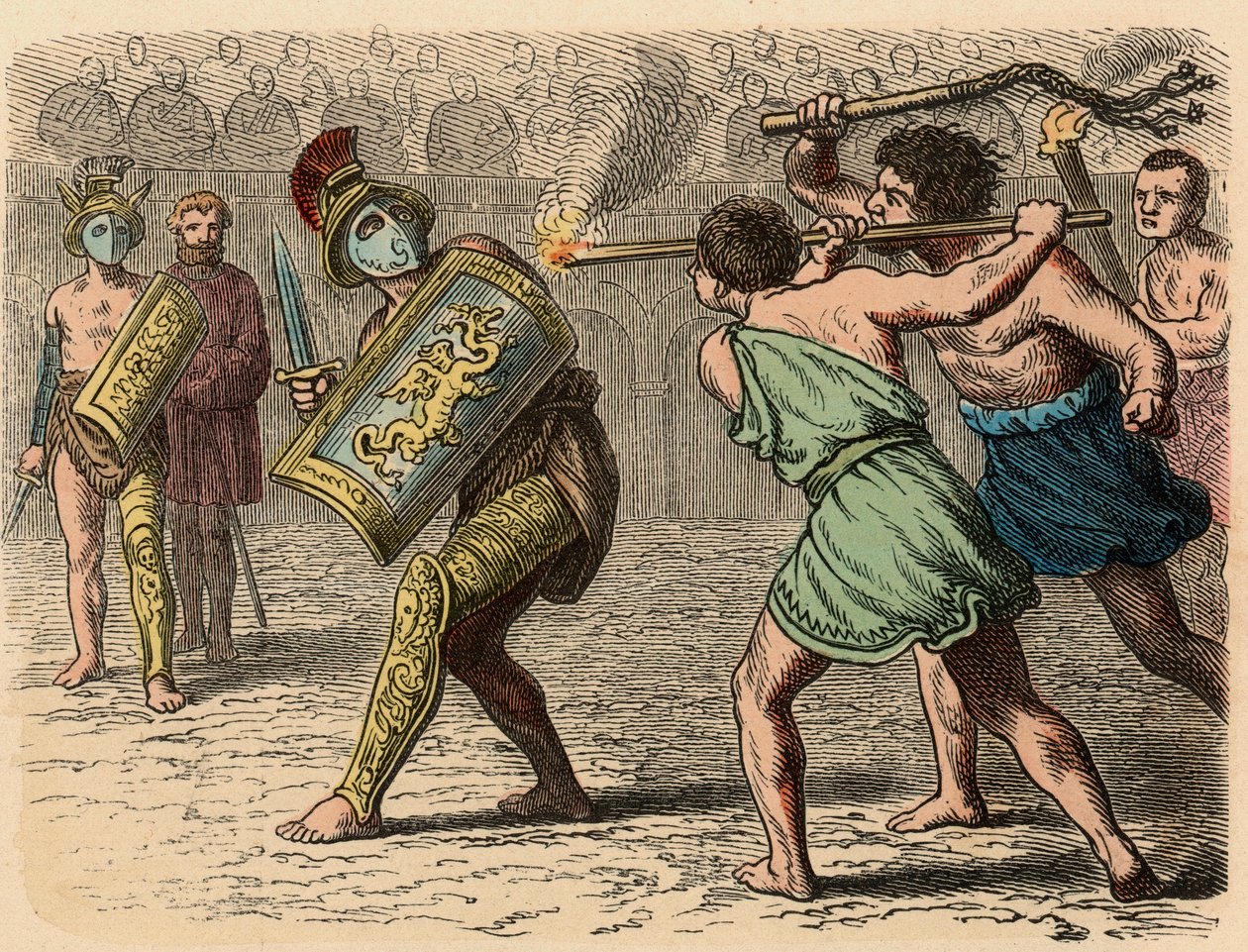 古代ローマ：1866年の戦いに従事した臆病な剣闘士 作： ハインリッヒ・ロイテマン