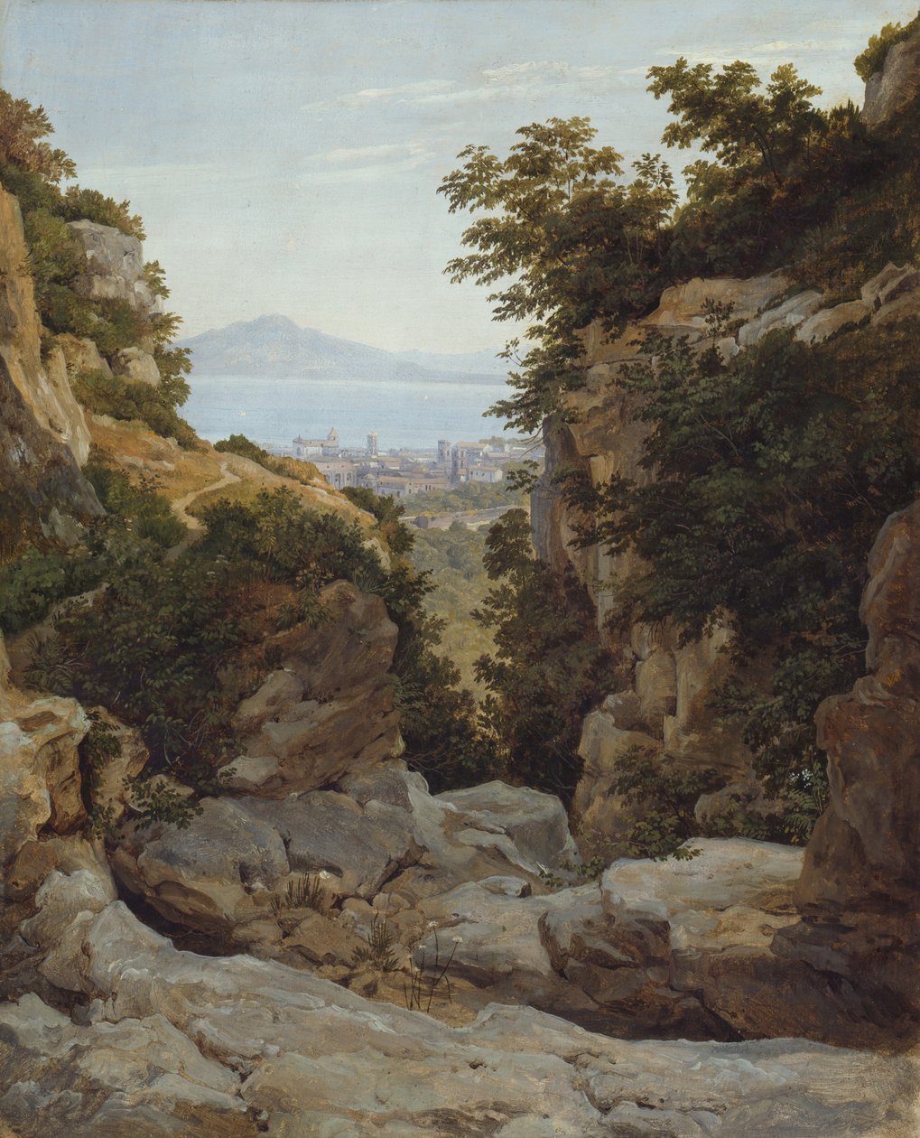 イタリアの風景、182124。 作： ハインリッヒ・ラインホルト