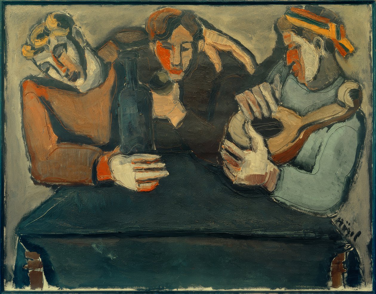 3人の酒飲み 作： ヘルムート・コール