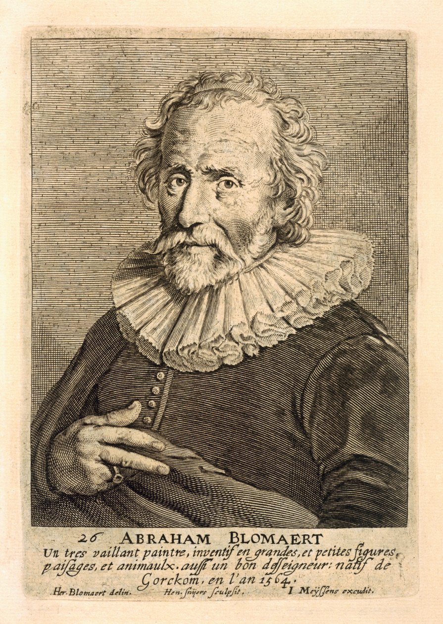 ヨハネス・マイセン（1612-70）によって刻まれたアブラハム・ブロメールの肖像 作： ヘンドリック・ブロマート