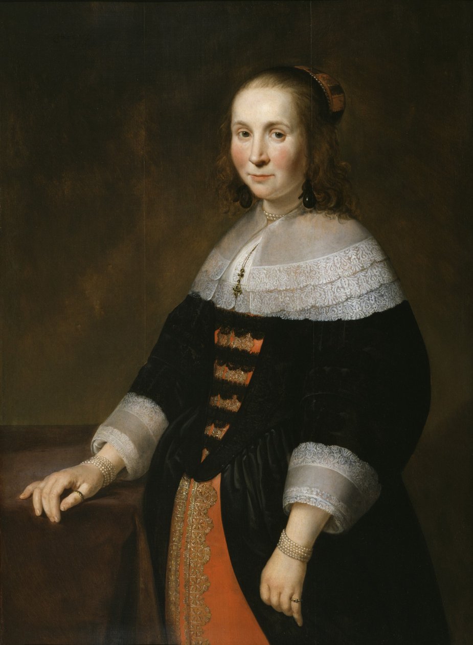 女性の肖像、1647年 作： ヘンドリック・ブロマート