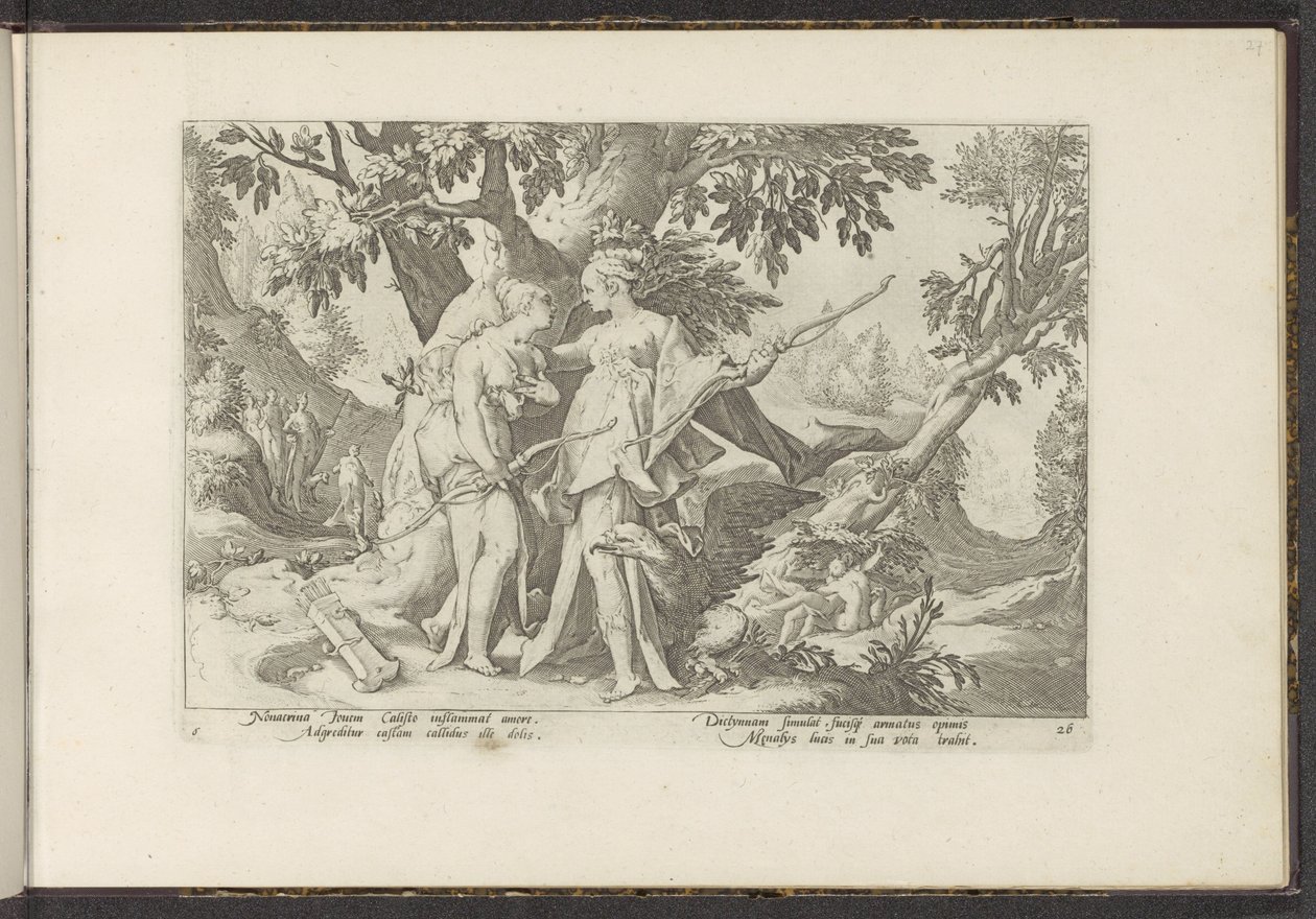 木星はダイアナに扮してカリストを誘惑する Ovid