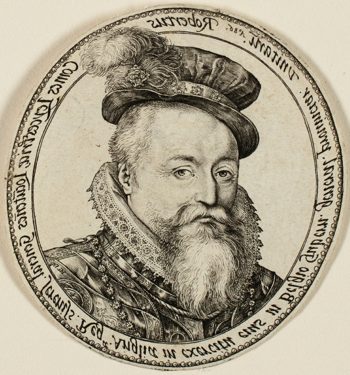 ロバート・ダドリー、レスター伯爵 (1532 年 - 1588 年)、英国貴族、1585 年 - 1587 年に連合州総督 作： ヘンドリック・ゴルツィウス