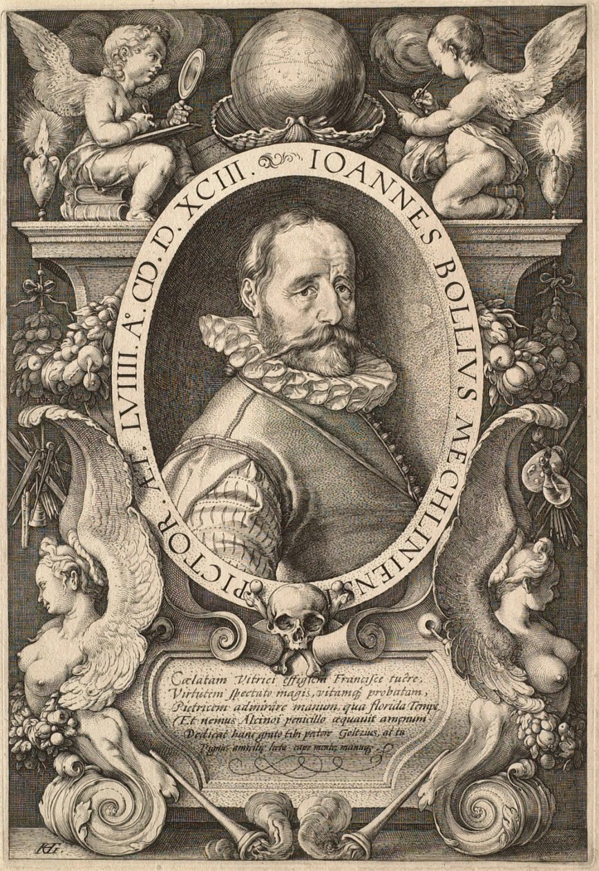 画家ハンス・ボル（1534-1593年） 作： ヘンドリック・ゴルツィウス