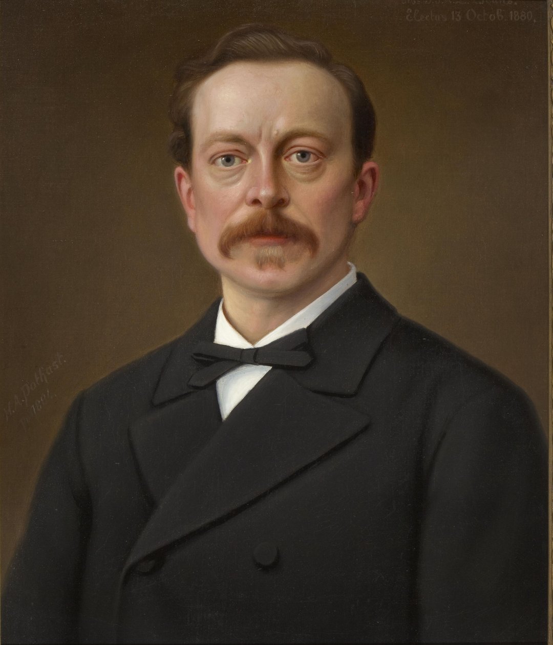 ヨハネス・ジョセフス・アントニウス・ルドビクス・ベンスの肖像（....-1912）。 作： ヘンドリック・アントゥーン・ポタースト