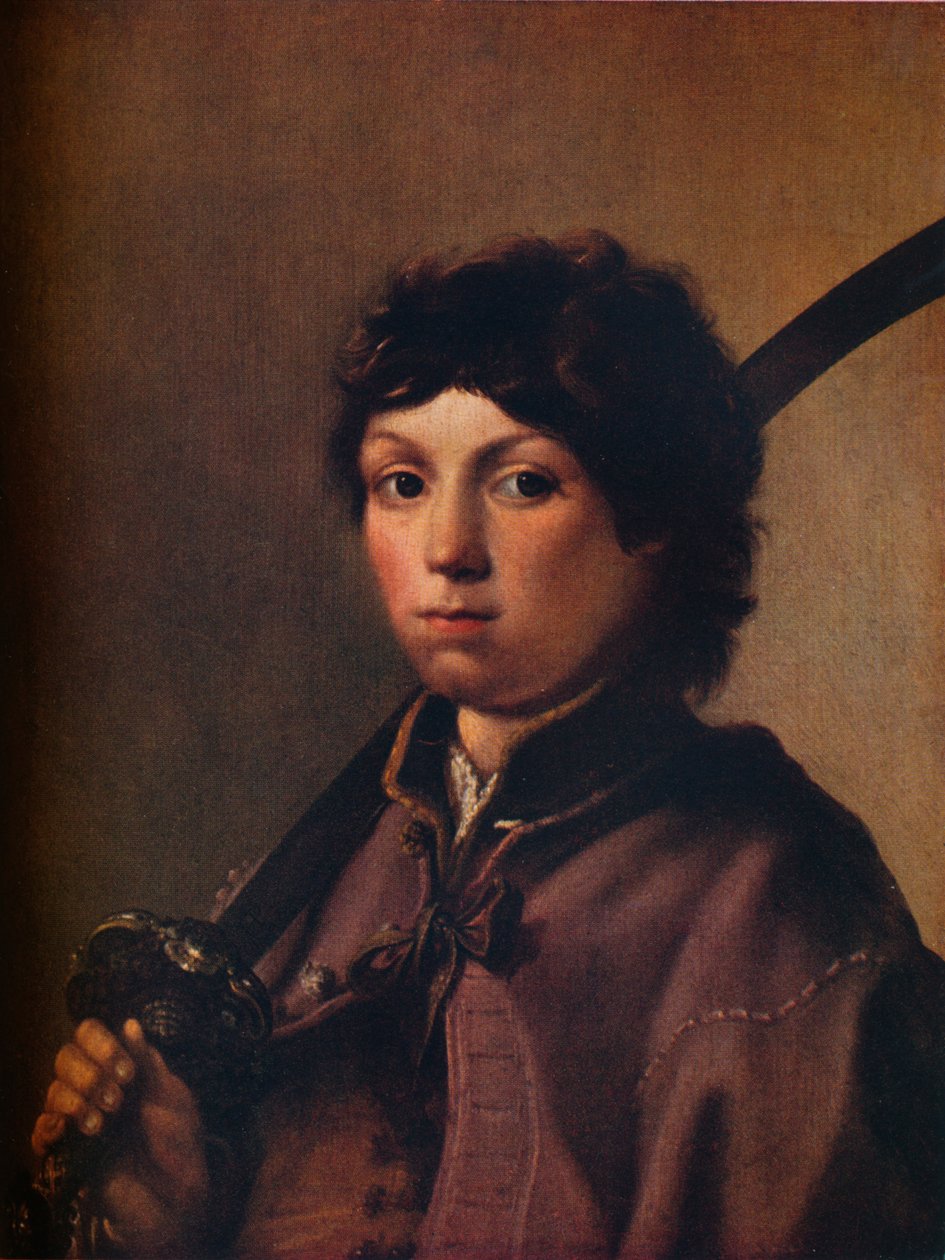 「サーベルを持った少年」、c1640 作： ヘンドリック・ヘリッツ・ポット