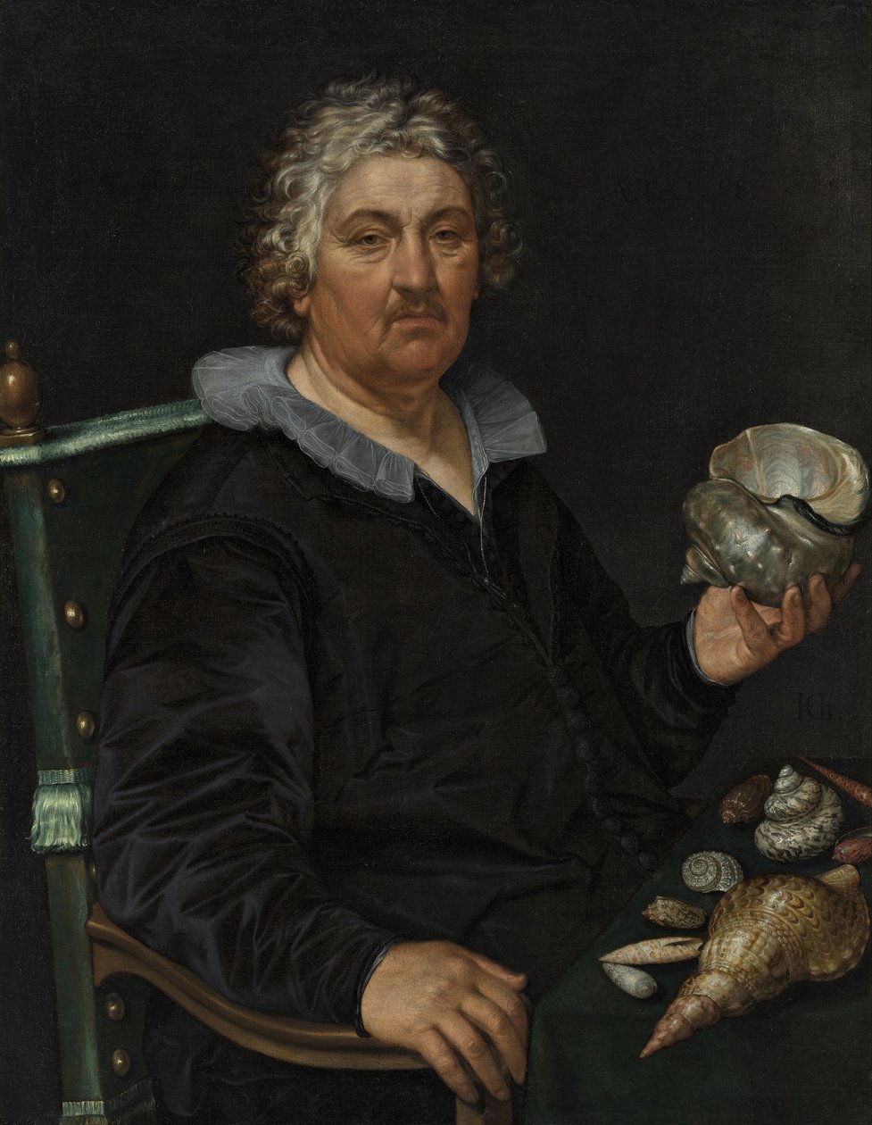 ヤン・ゴヴェルツ・ファン・デル・エールの肖像（～1612年） 作： ヘンドリック・ゴルツィウス