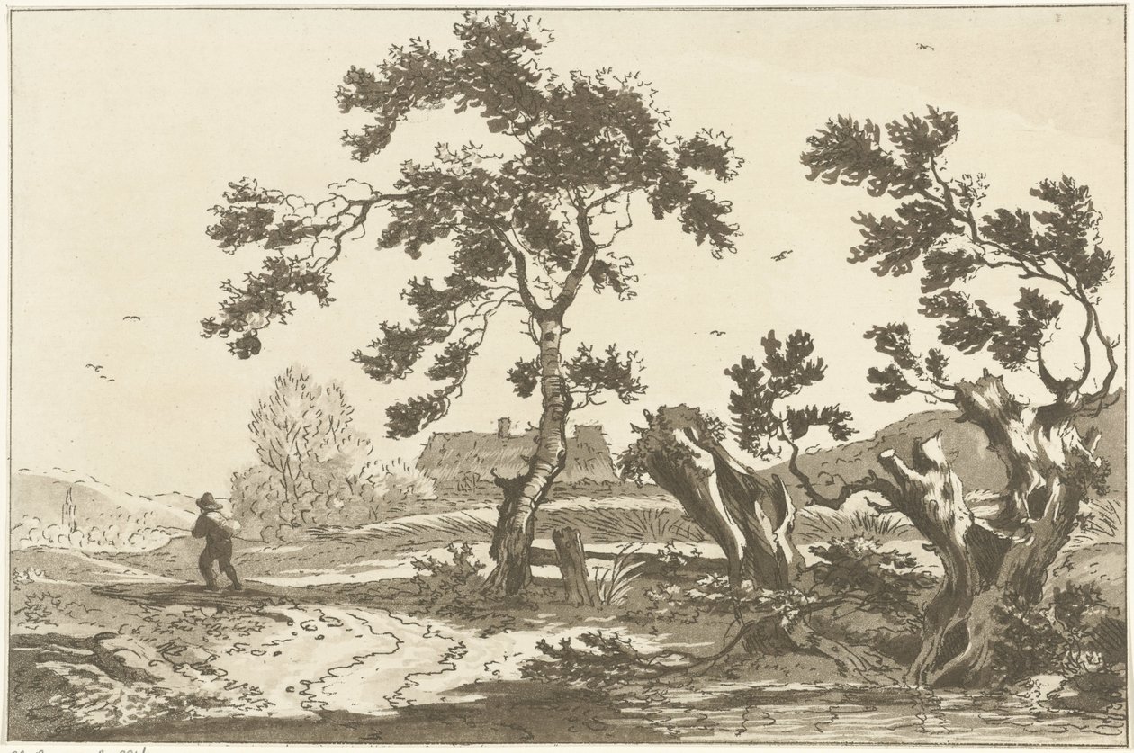 Bomen langs een weg 風景画を学ぶ人のために計算された12のデザイン（連載タイトル） 作： ヘンドリック・マイヤー