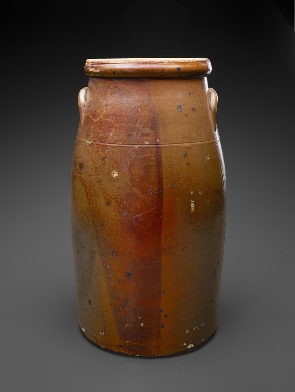 チャーン、c。 1880-1905（すべり釉石器） 作： ヘンリック・ヴォーグド
