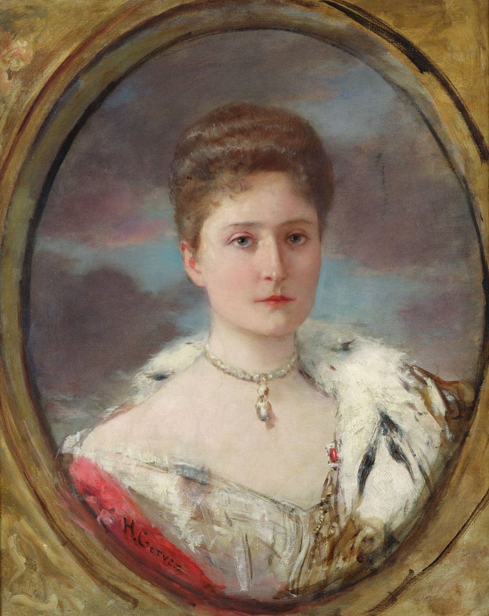 Tsarina Alexandra（1872-1918）の肖像、1898 作： アンリ・ジェルベックス