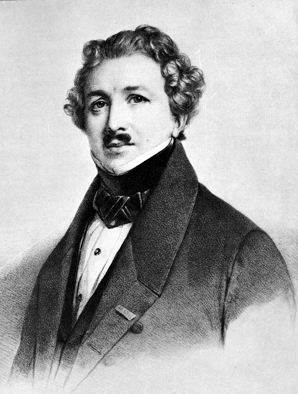 ルイ・ジャック・マンデ・ダゲール（1787-1851） 作： アンリ・グレヴェドン