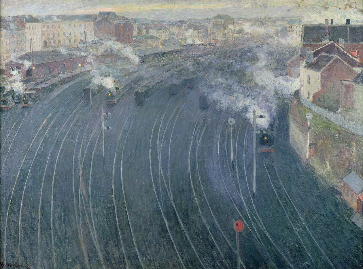 ルクセンブルク駅、ブリュッセル、1903 作： アンリ・オットマン