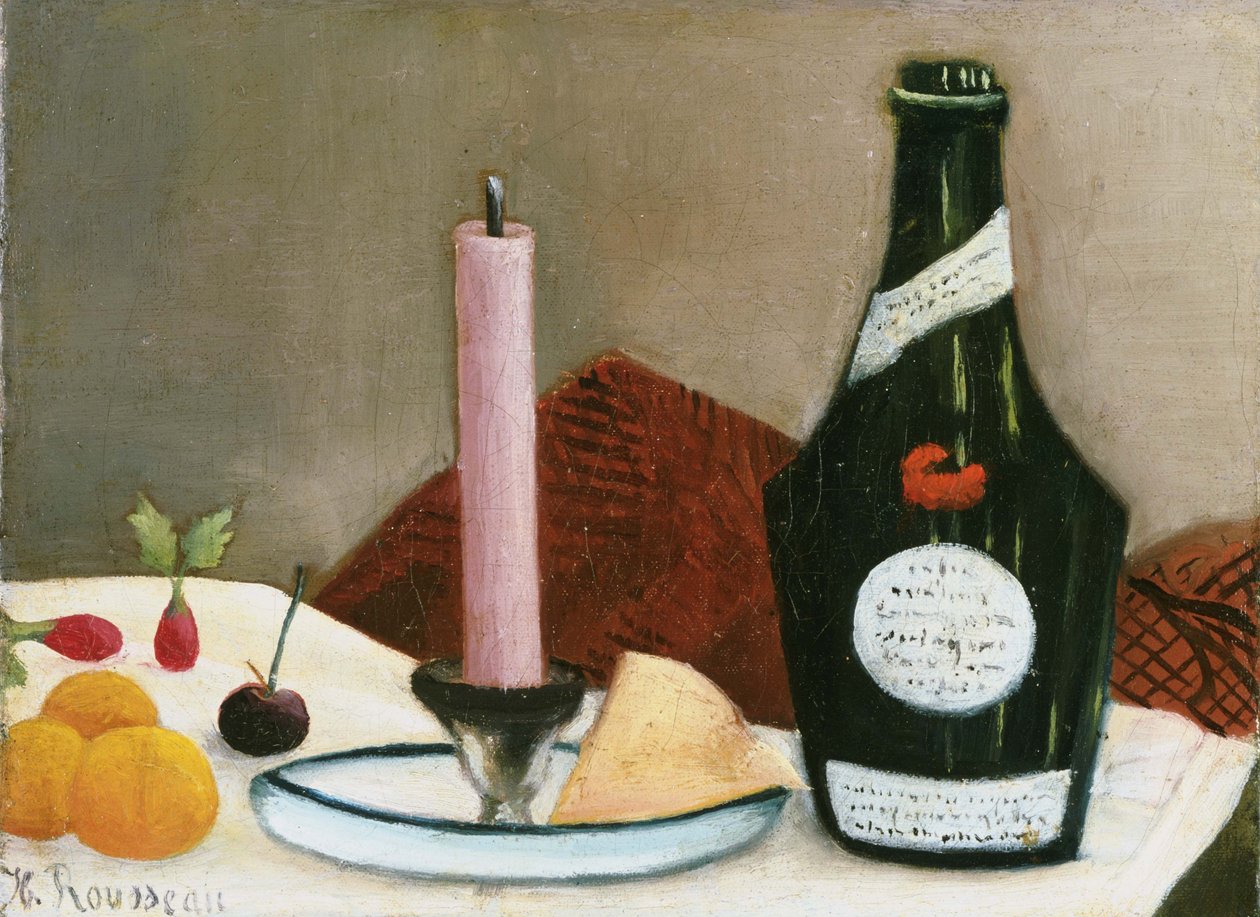 Die rosa Kerze von Henri Rousseau: hochwertiger Kunstdruck