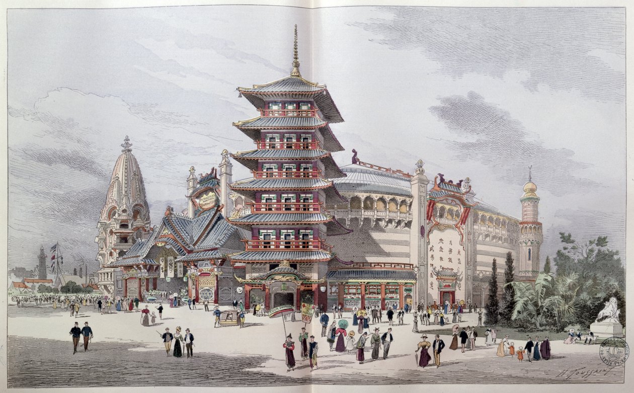 1900年の万国博覧会、パリでのワールドツアー 作： アンリ・トゥサン