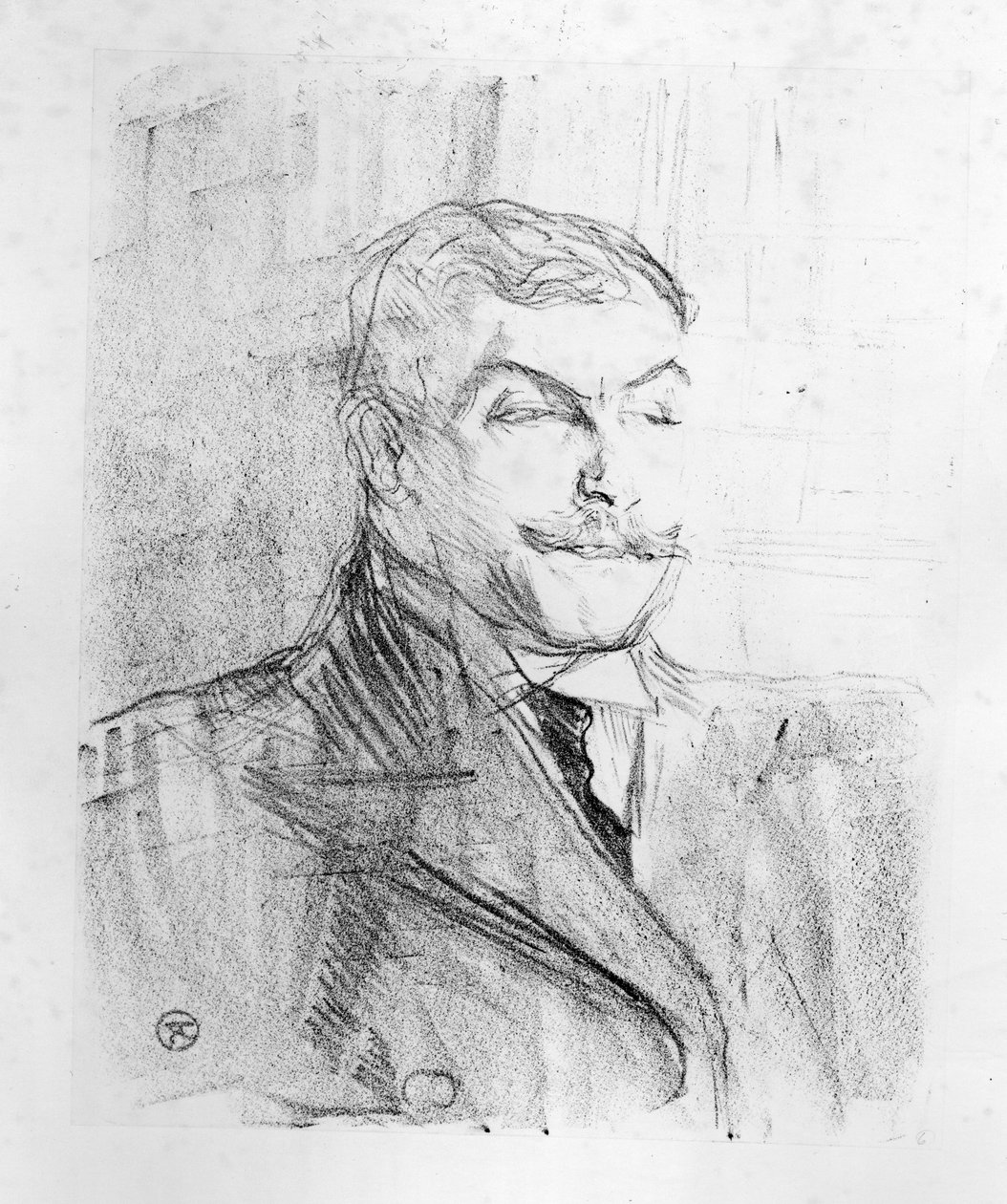 ルシアン・ギトリ、1898 作： アンリ・ド・トゥールーズ・ロートレック