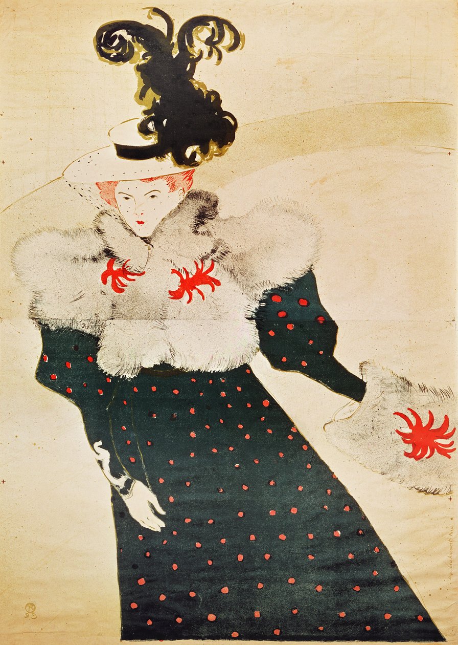「La Revue Blanche」の広告ポスター、1895年（4636も参照） 作： アンリ・ド・トゥールーズ・ロートレック