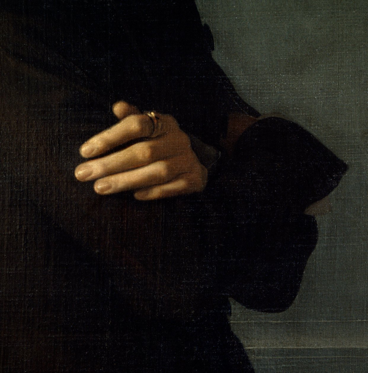 ハンガリーの作曲家・ピアニスト、フランツ・リスト（1811-1886）の肖像（1839年）。手のディテール。アンリ・レーマン（カール・アーネスト（エルンスト）・ルドルフ・ハインリッヒ・サレム・ディット）（1814-1882）による絵画。パリ、カルナヴァレ美術館。 作： アンリ・レーマン