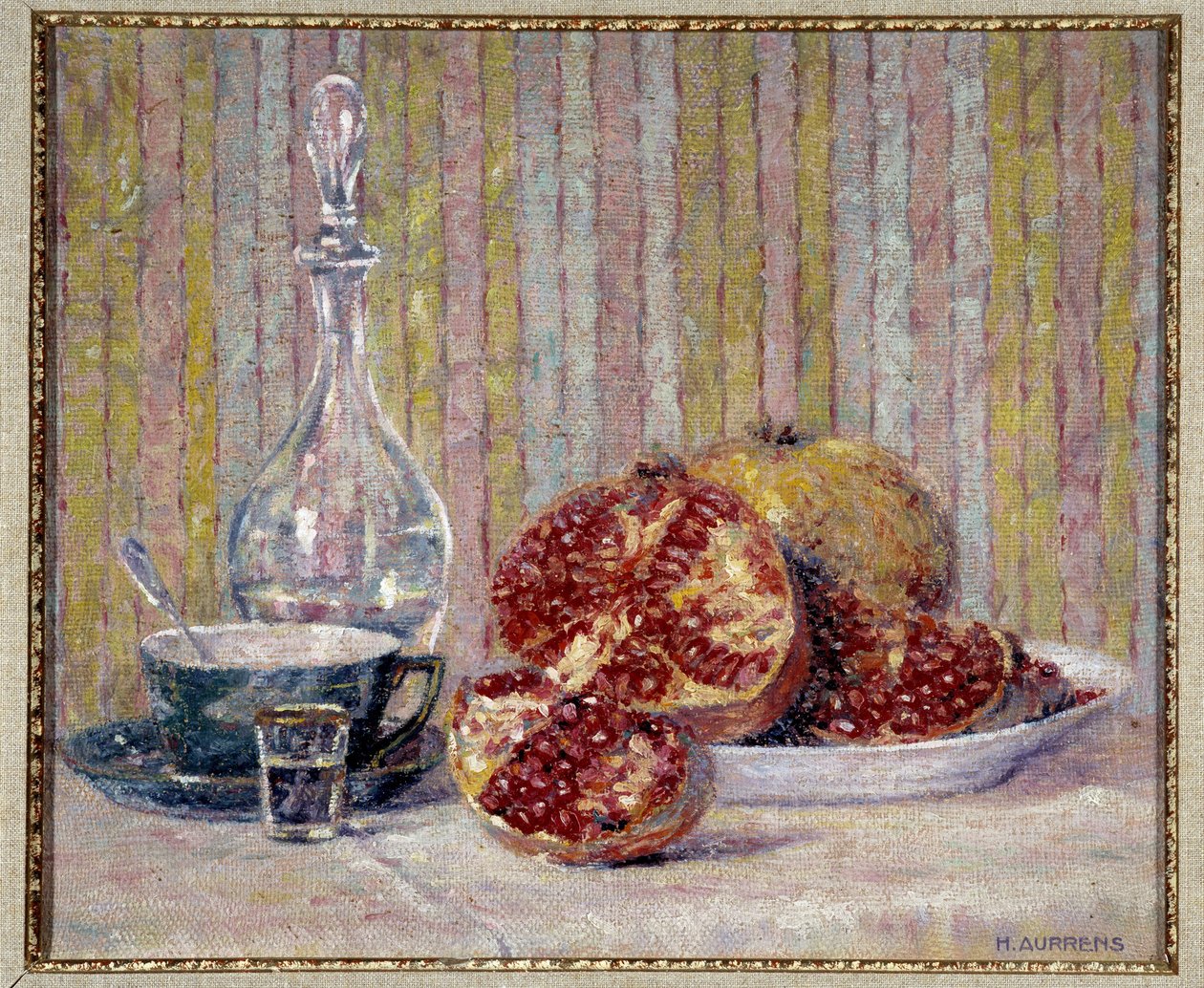 手榴弾のある静物 Henri Aurrens (1873-1934) 作の絵画 必須の記載: コレクション財団はマルセイユのプロヴァンスを尊重します 作： アンリ・オーレンス