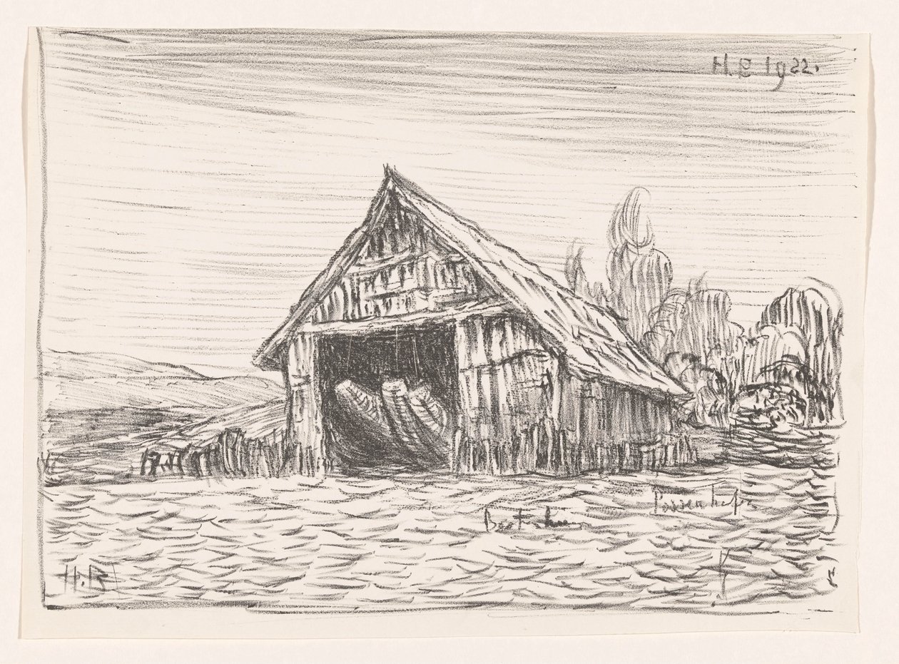 Possenhofen の Boothuis (オブジェクトの元のタイトル) 作： アンリ・ブラケンジーク