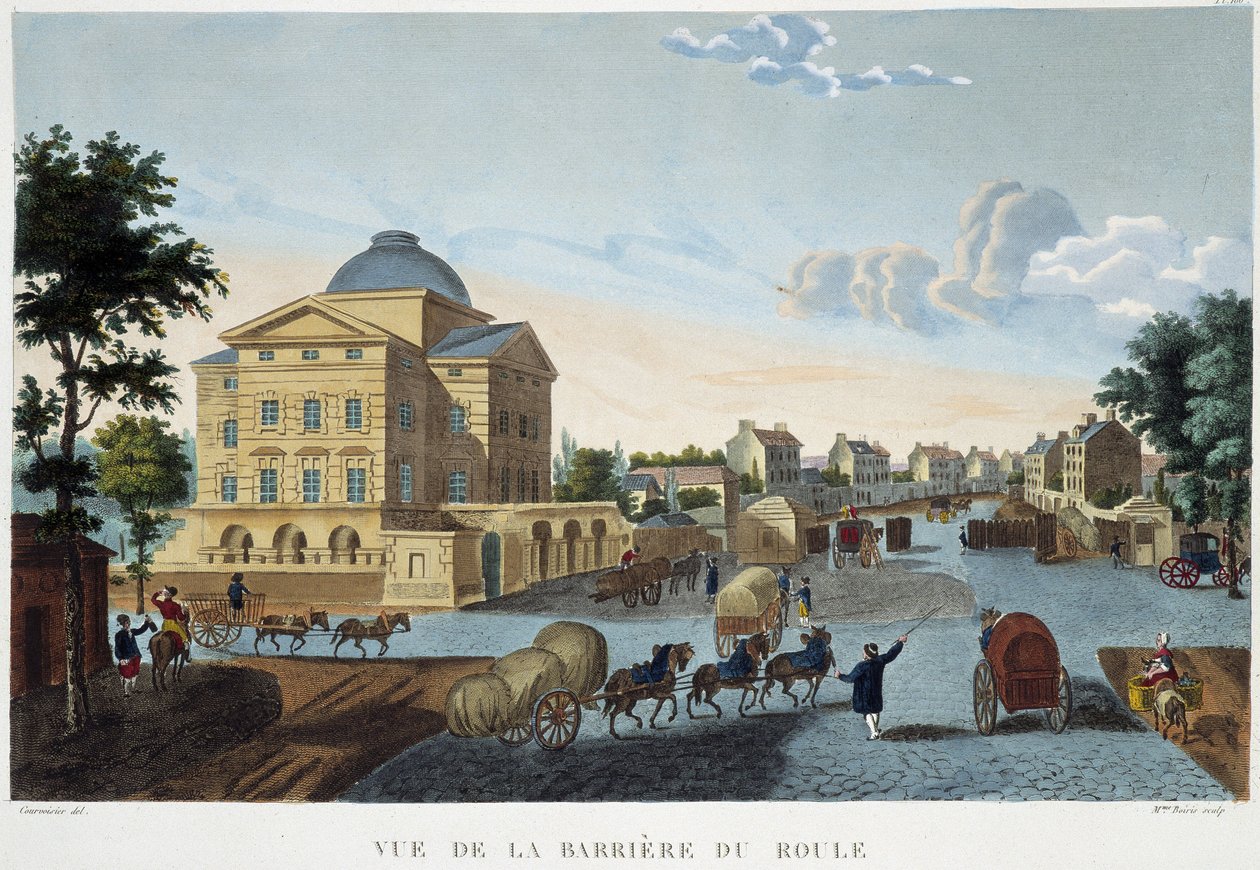 La barrière du Roule（1820年頃） - Courvoisierの「Vues de Paris」に掲載されています。 作： アンリクルボアジェ-ヴォイシン