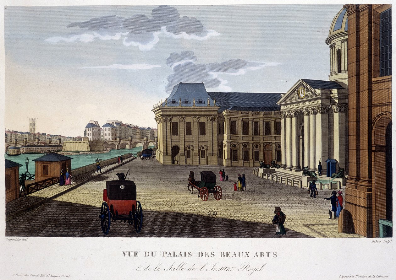 1820年頃のパレ・デ・ボザール・アンド・インスティトゥート - クルボアジェの「Vues de Paris」にて 作： アンリクルボアジェ-ヴォイシン