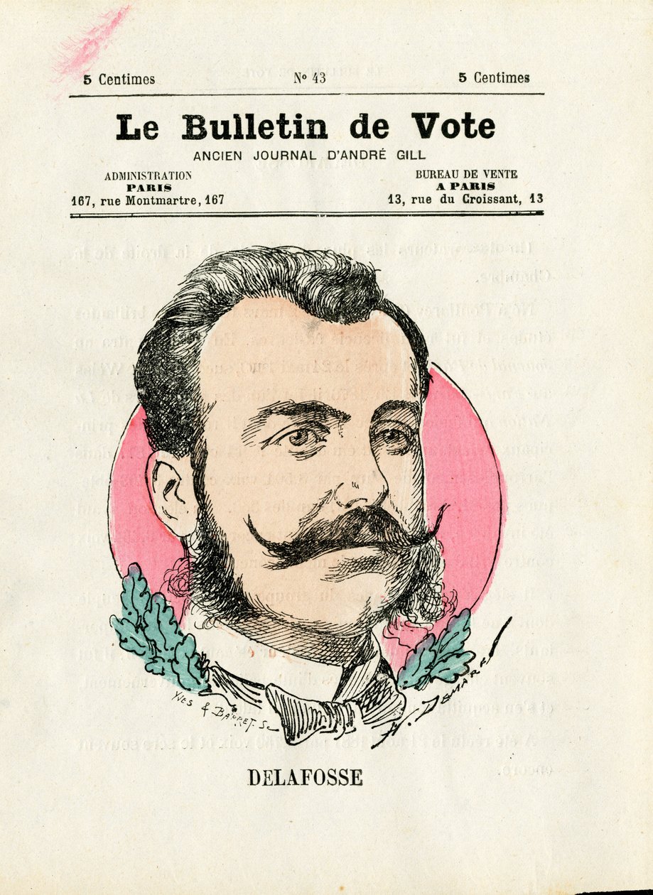 バロット第2シリーズ、Satirique en Colours:Delafosse - Henri Demare (1846-1888)によるイラスト。 作： アンリ・デマーレ