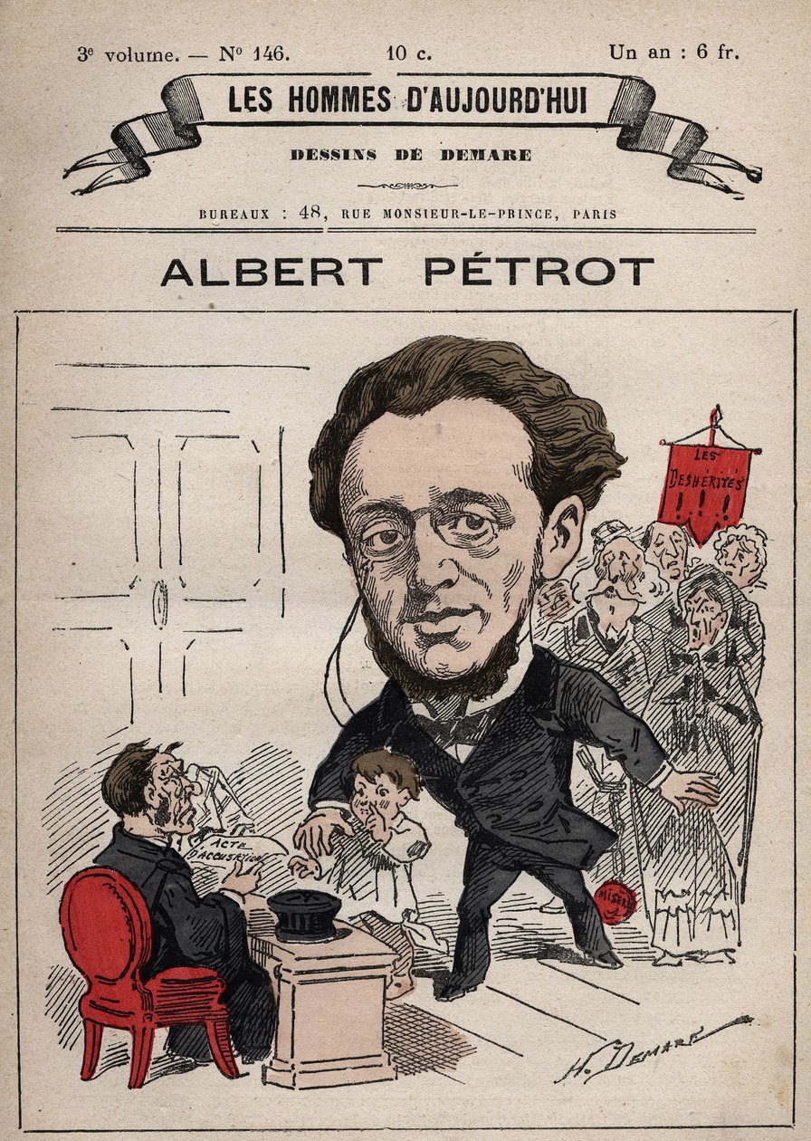 アルベール・ペトロ（1837-1897）の漫画（「Les Hommes d
