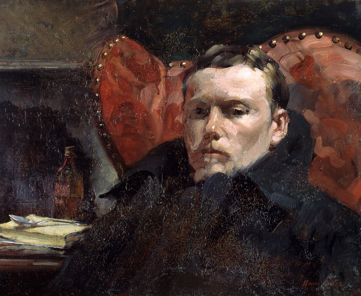 自画像、c。 1883-1885。 作： アンリ・エドモンド・クロス