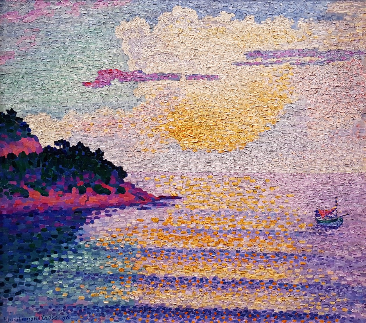 海に沈む夕日 作： アンリ・エドモンド・クロス