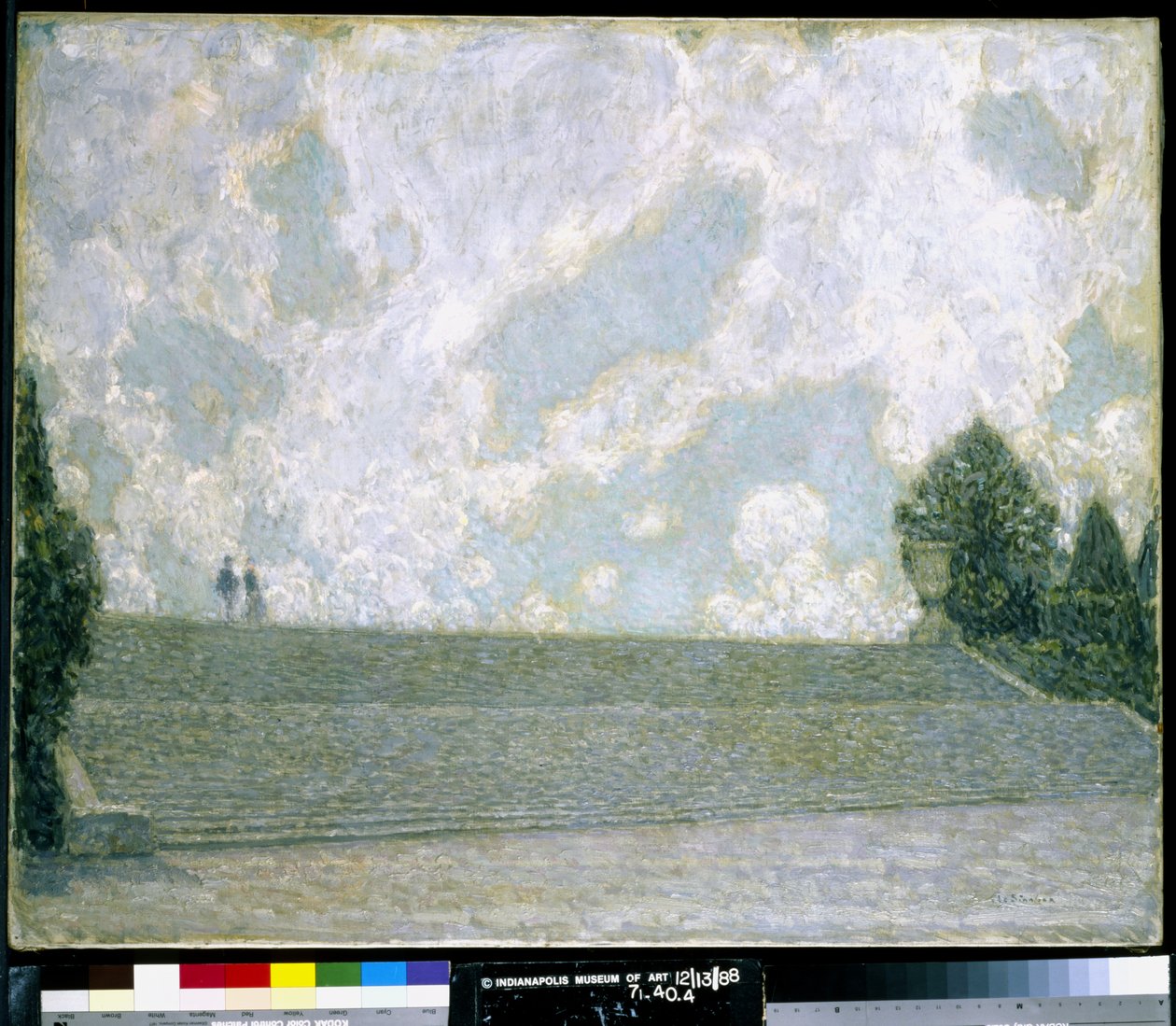 ヴェルサイユ宮殿の階段 (Les Marches Du Palais Versailles) (キャンバスに油彩) 作： アンリ・ユージン・オーギュスタン・ル・シダネル