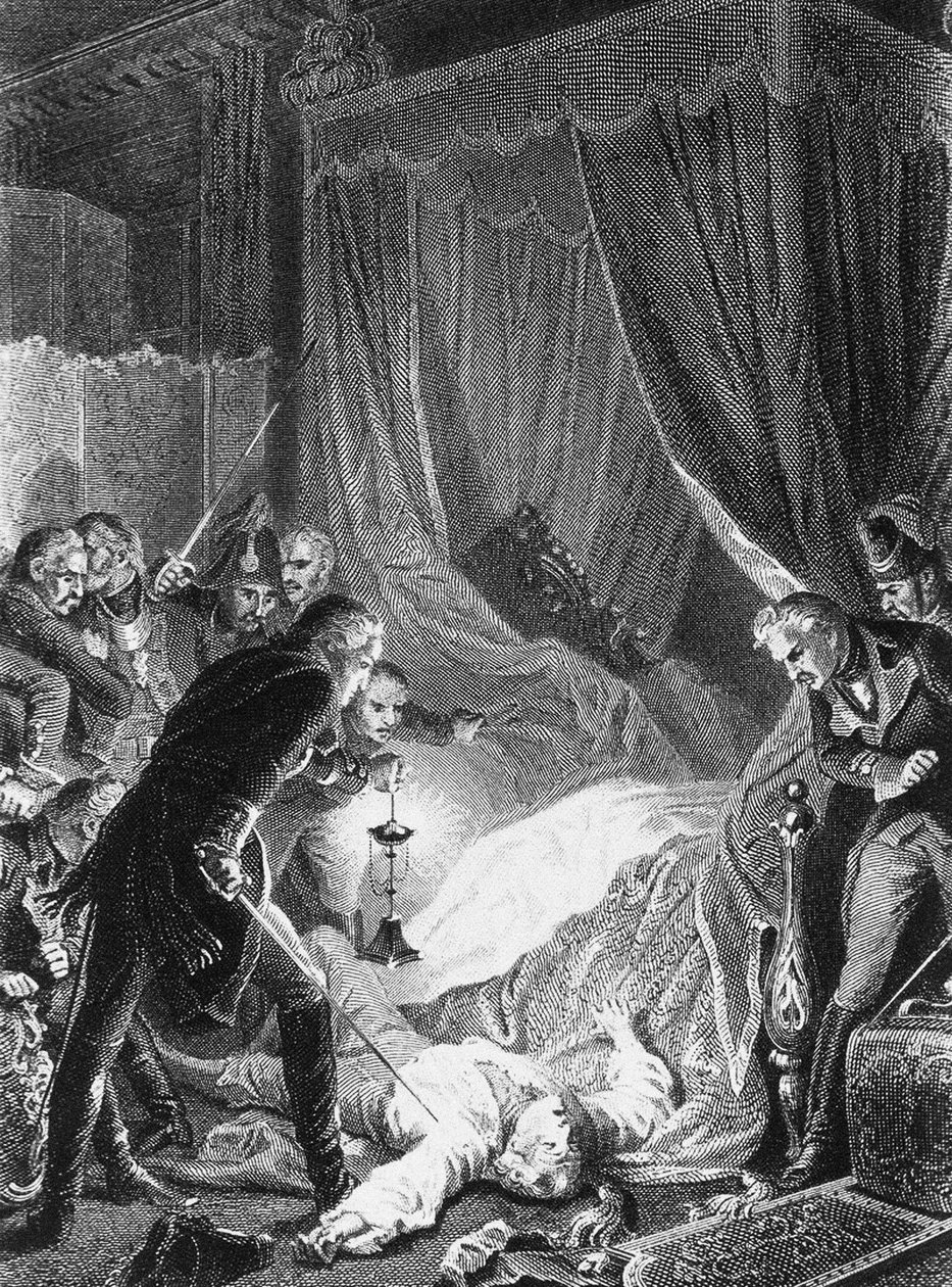 1801年、1874年3月12日のポール1世の暗殺 作： アンリ・フェリックス・エマニュエル・フィリップポトー