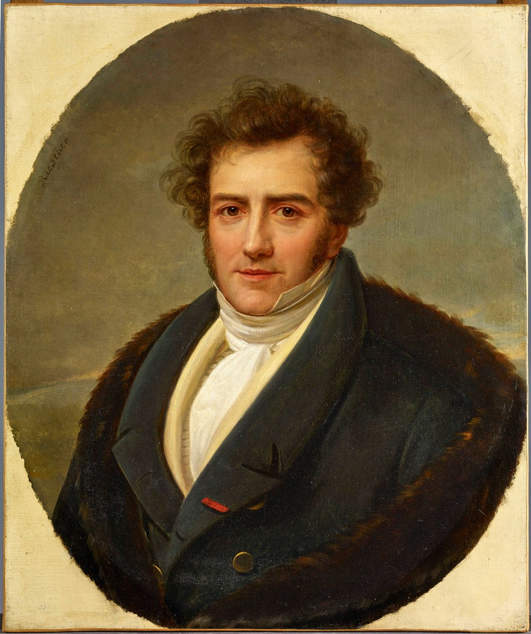作曲家Francois-Adrien Boieldieu (1775-1834)の肖像、Riesener, Henri-Francoiss (1767-1828)作。油彩・キャンバス。フィルハーモニー・ド・パリ 作： アンリ・フランソワ・リースナー