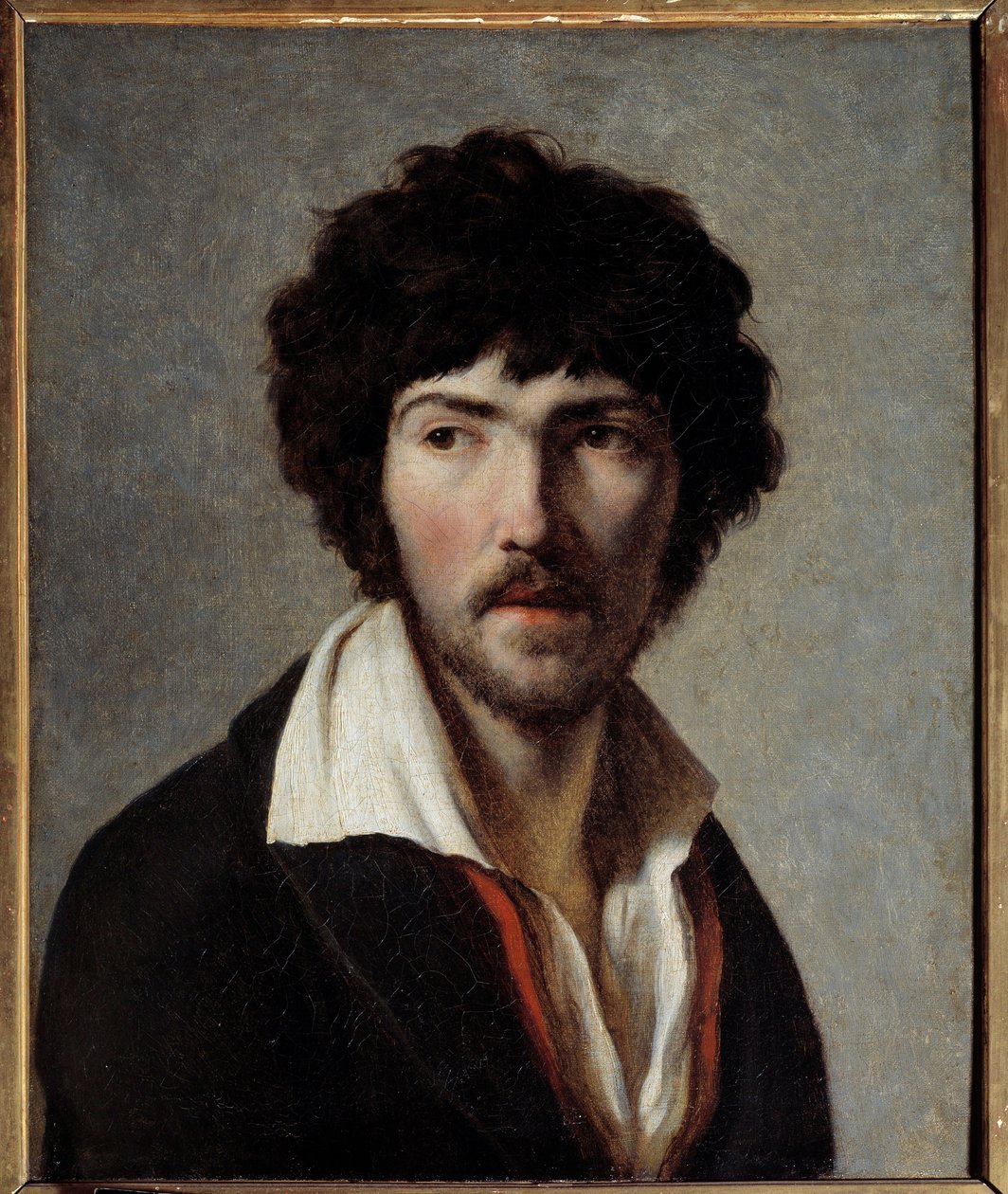 画家モーリス・クエイ（1779 -1803）の肖像。アンリ・フランソワ・リーズネル（1767-1828）の絵画 作： アンリ・フランソワ・リースナー