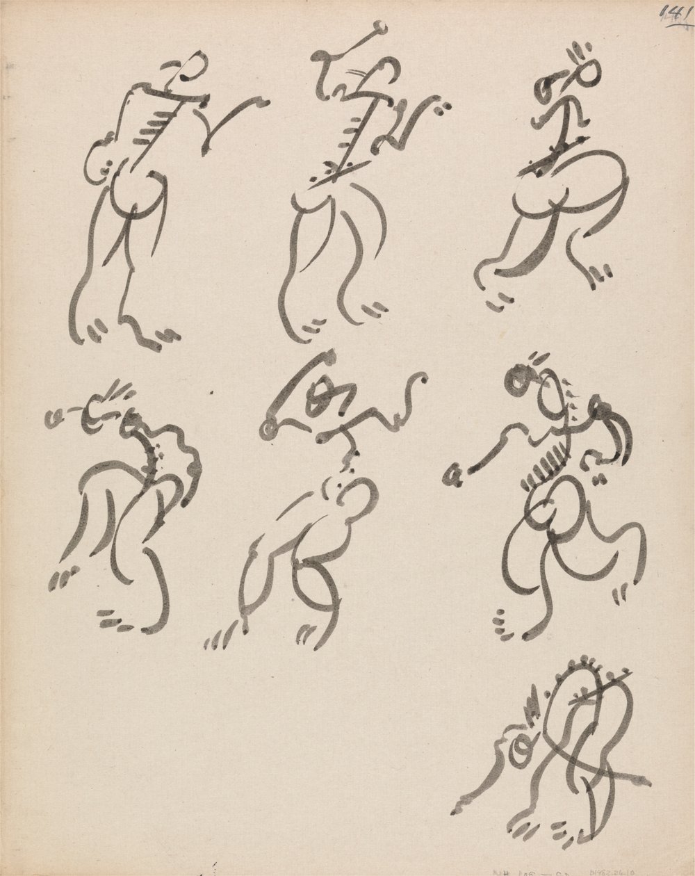 3 つのレジスターで 7 つの踊る人物 作： アンリ・ゴーディエ・ブレスカ