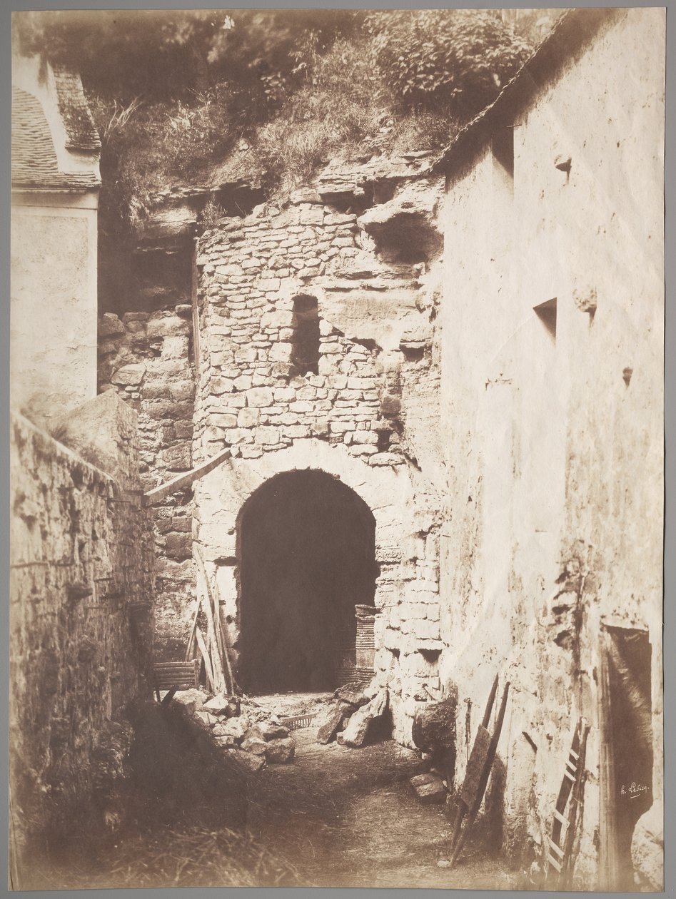 Troglodyte Farmの後ろ、c。 1853年。 作： アンリ・ル・セック