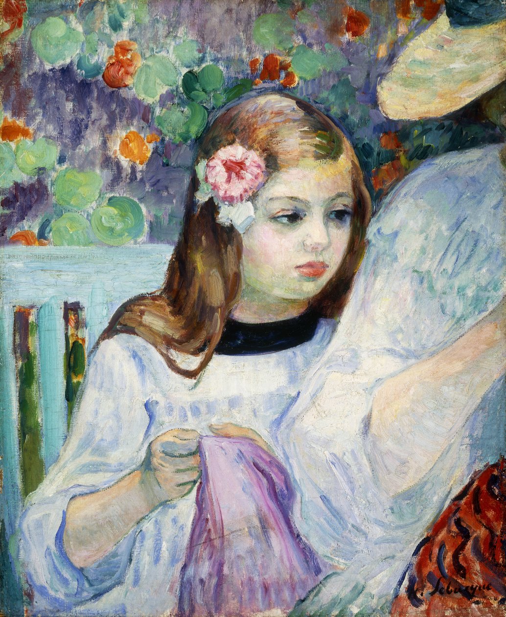 洋裁のレッスン; La Lecon de Couture、1905-1906 作： アンリ・ルバスク