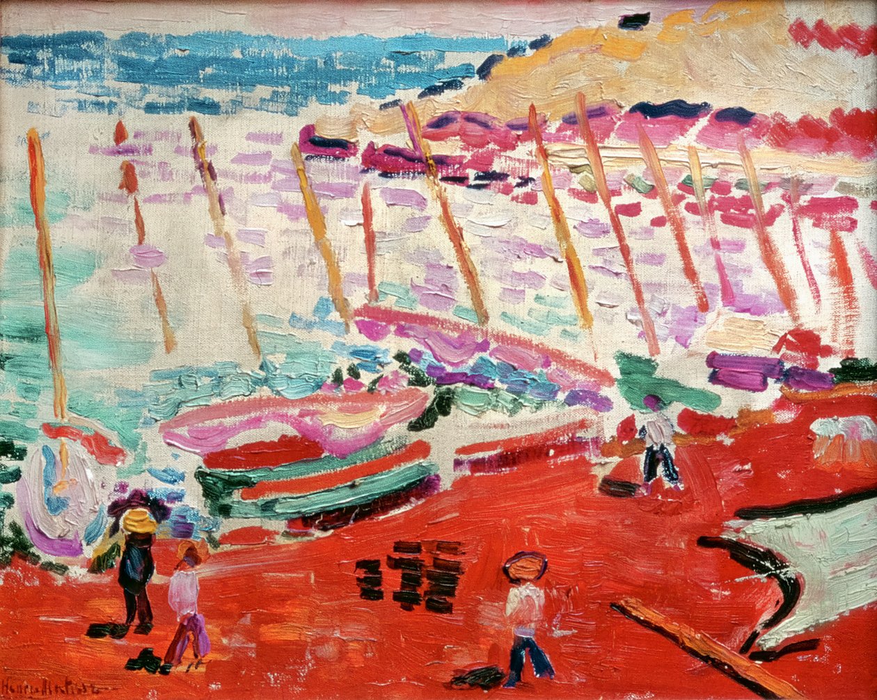 赤い浜辺、コリユール、1905年夏（油彩・カンヴァス） 作： アンリ・マティス