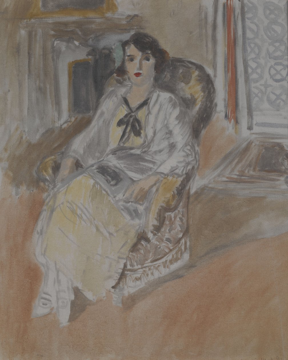 肘掛け椅子に座る女 1922年頃 油彩・カンヴァス 作： アンリ・マティス