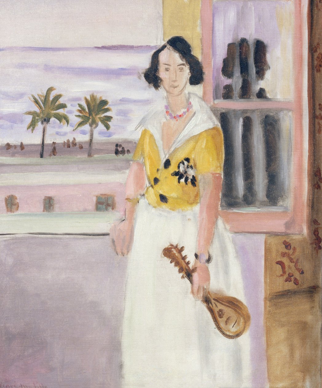 マンドリンを持つ女 1921-22年頃 油彩・カンヴァス 作： アンリ・マティス