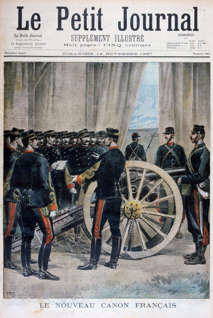 新しいフランスの大砲、1897年。 作： アンリマイヤー