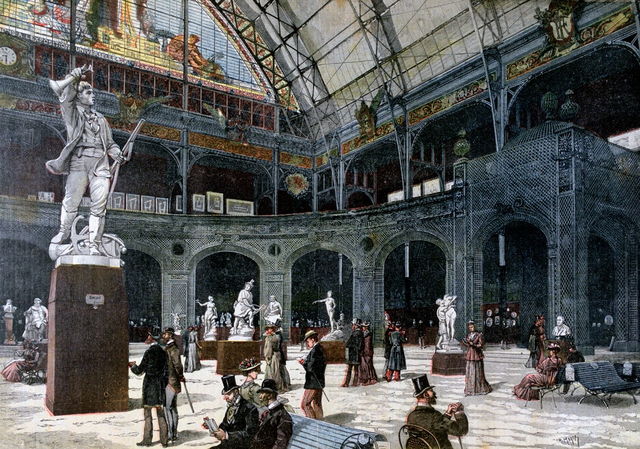 パレドゥインダストリーの新しい彫刻パビリオン、1892年 作： アンリマイヤー