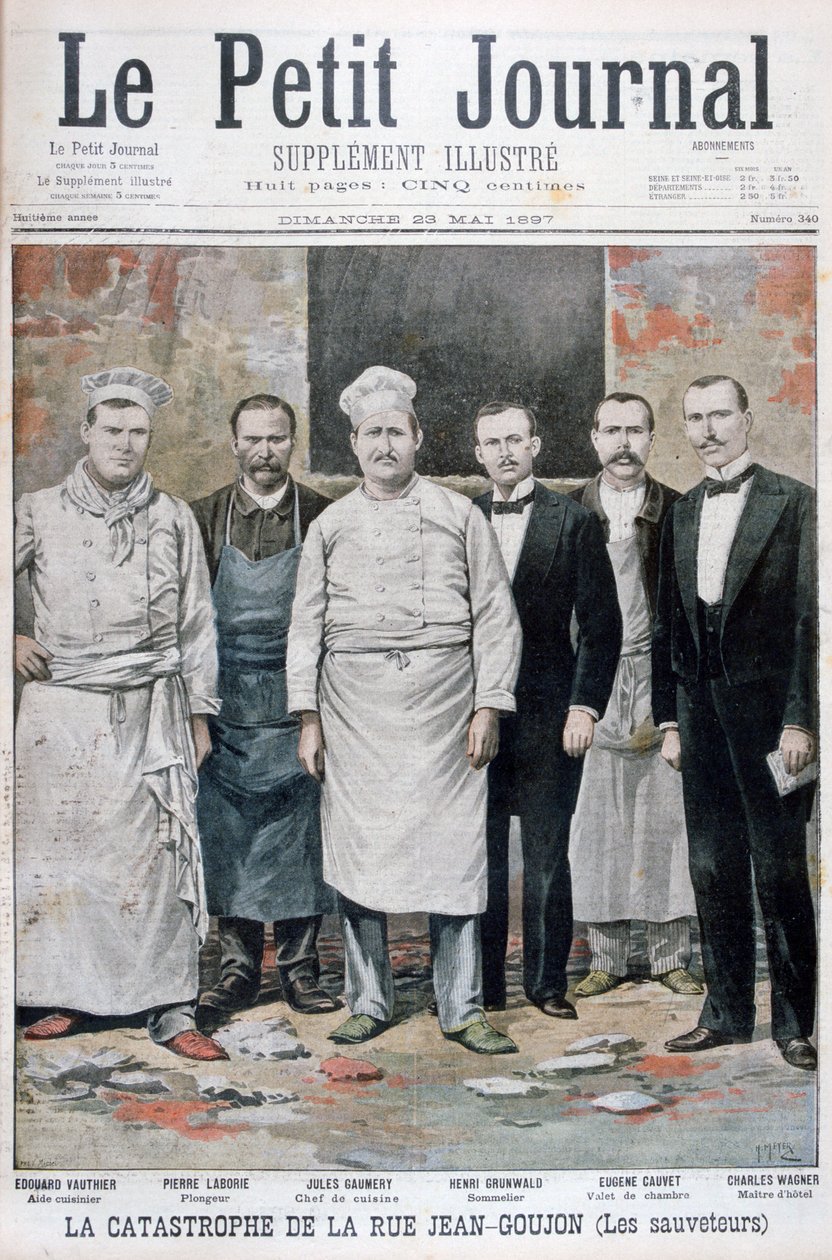 1897年、パリ、ジャン＝グジョン通りの大災害 作： アンリマイヤー