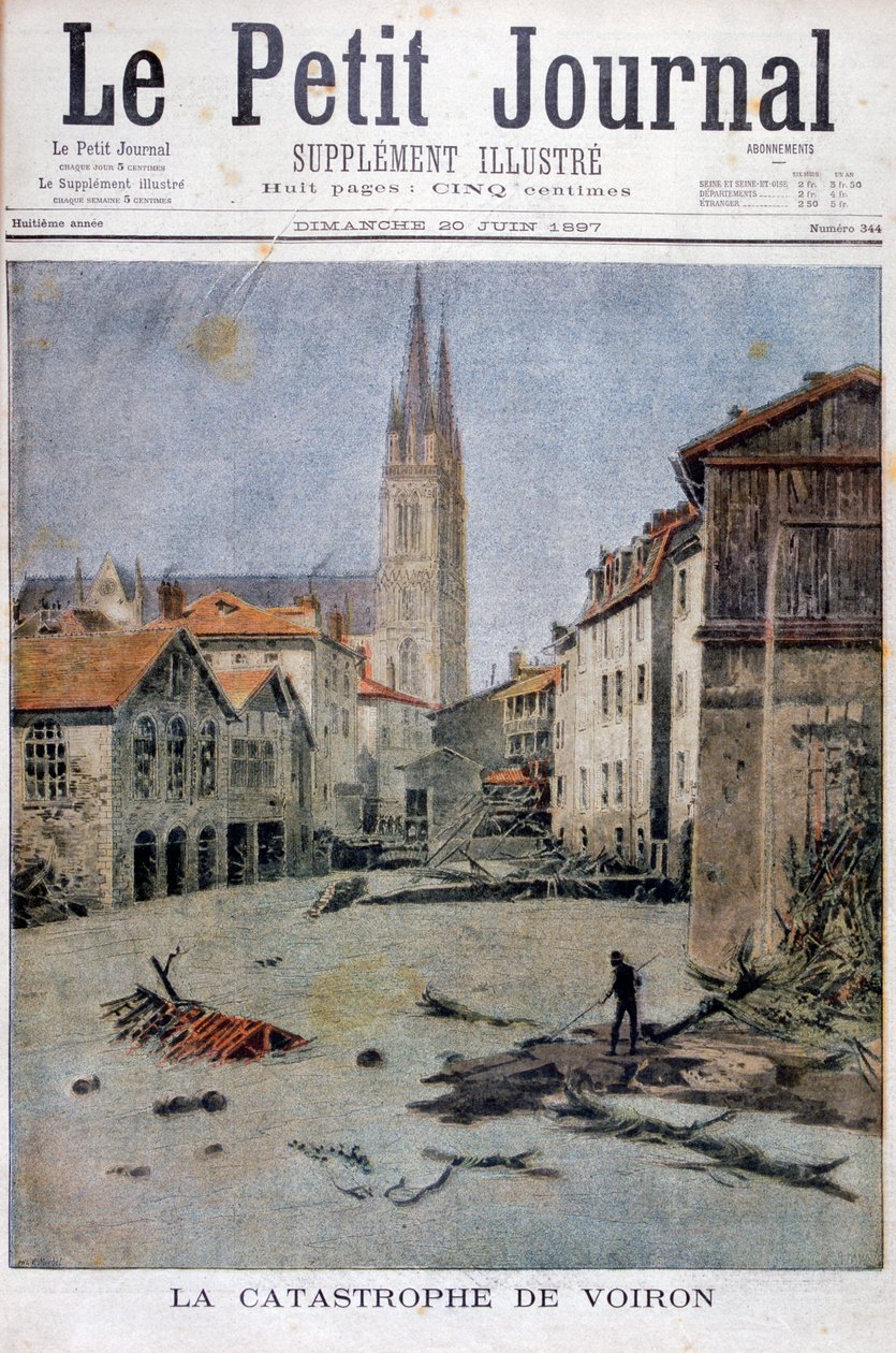 フランス、ヴォワロンの大災害、1897年 作： アンリマイヤー