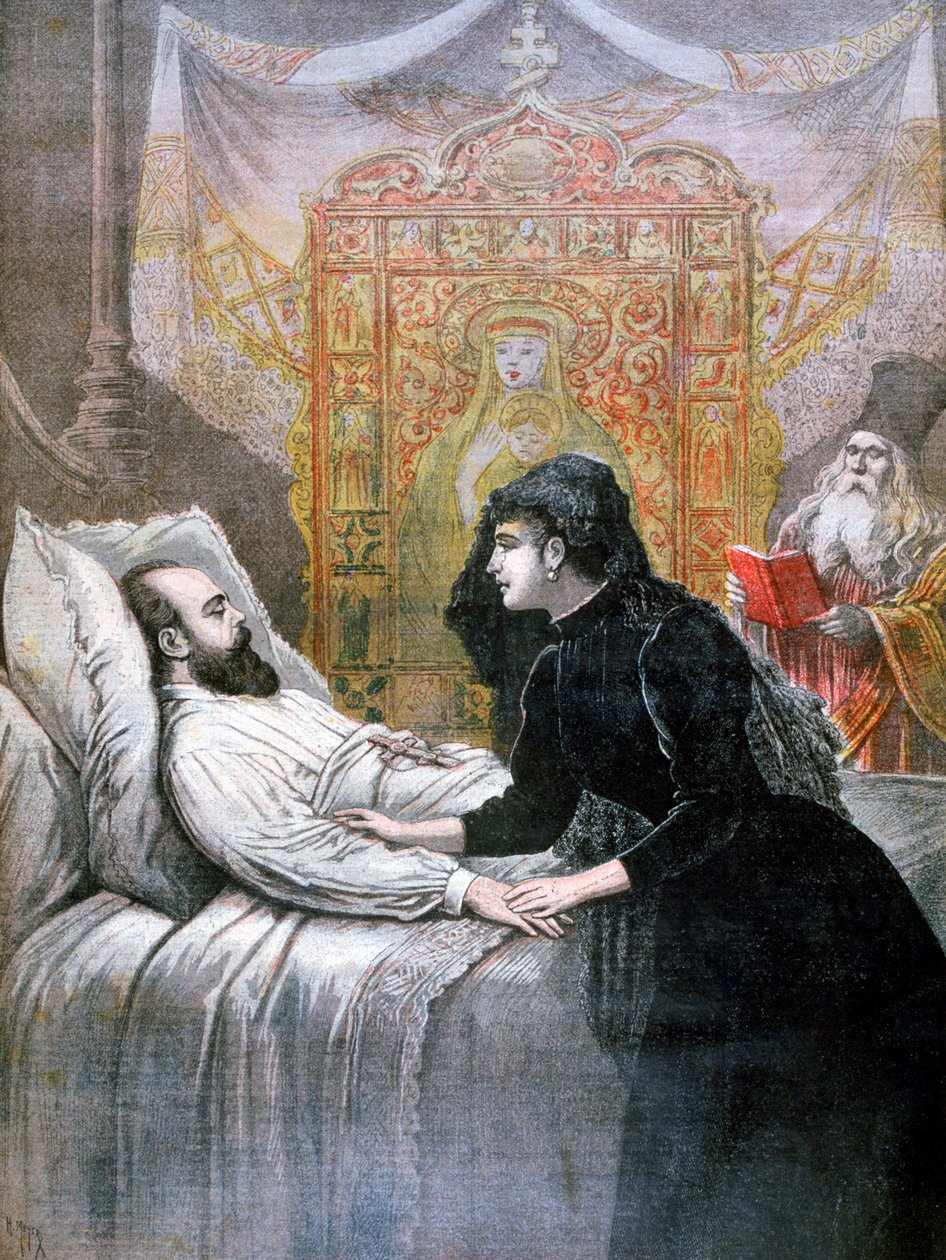 ロシアの皇帝アレクサンドル3世の死、1894年