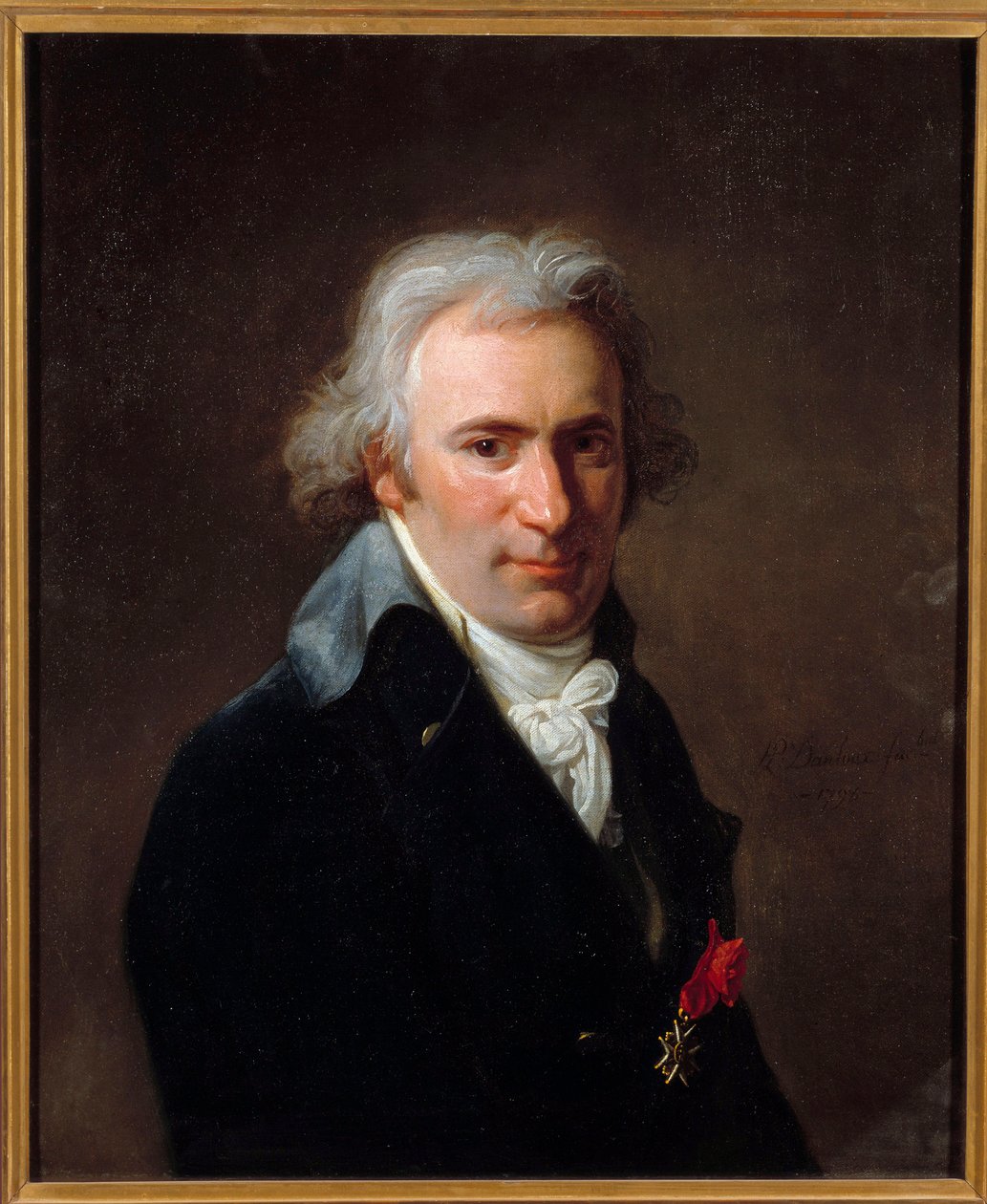 Jean Baptiste Canthaney dit Clery (1759-1809)のポートレート 寺院のルイ16世の側室付き人 Henri Pierre Danloux (1753-1809)による絵画 1798 Sun. 0,65x0,54 m 作： アンリ・ピエール・ダンルー