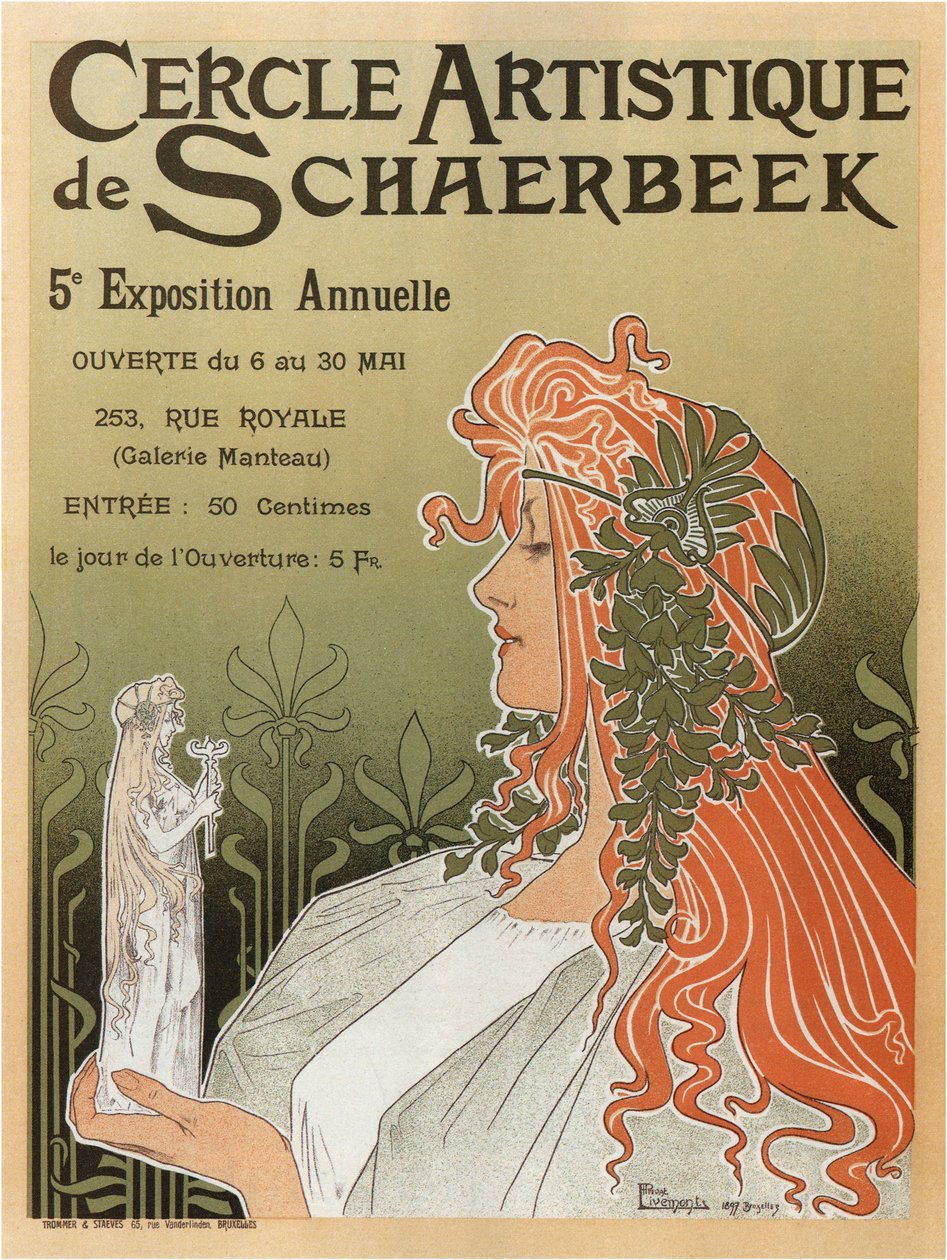 スカールベークの芸術クラブ、第5回年次ショー、1897 作： アンリ・アントワーヌ・セオドール・リモント