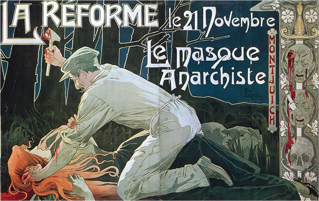 1897年11月21日の改革、アナキストマスク 作： アンリ・アントワーヌ・セオドール・リモント